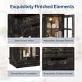 thumbnail image 4 of SESSLIFE 58" Fireplace TV Stand, Modern Entertainment Center with 25" Fireplace, TV Console with Storage Drawers & Cabinets, Media Console for Living Room, Black, 4 of 8
