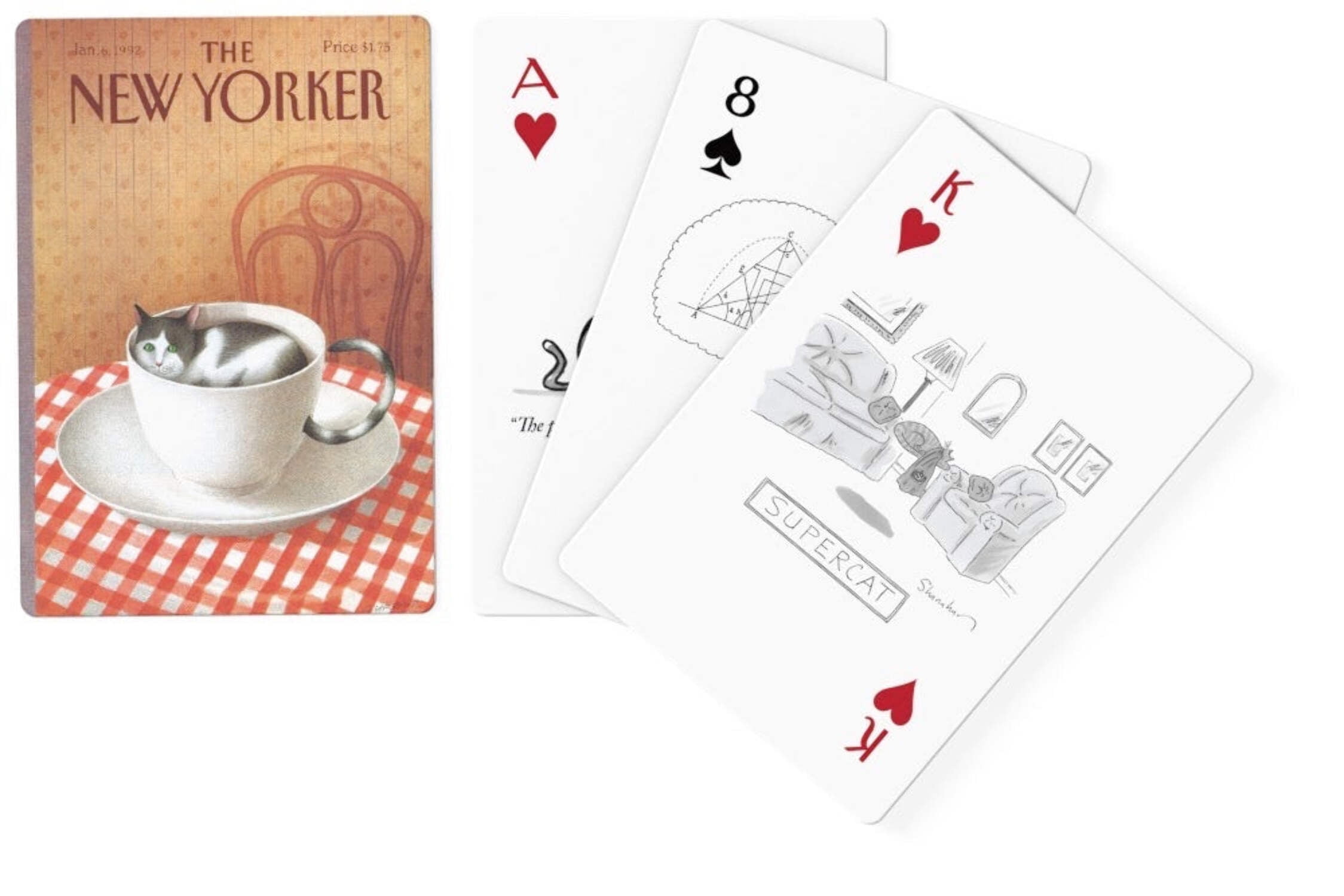 New York Puzzle Company Cat Cartoons Playing Cards Single Standard Deck