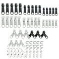 thumbnail image 1 of Cremallera Irfora Kit de reparación de cremallera de aleación de zinc de 84 piezas, kit de reparación de ropa para el hogar, bolsa de viaje, tienda, kit de reemplazo de cremallera, kit de cremallera Irfora Cremallera, 1 of 7