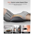 thumbnail image 2 of Triple Fusion Back Massager with Heat & Traction, 3-in-1 Deep Tissue Back Massager for Pain Relief, Lumbar Support Pillow for Home and Office Use, 2 of 6