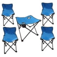 thumbnail image 1 of Kit de 4 Sillas y Mesa Plegable para Niños Generico Camping Azul, 1 of 2