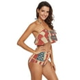thumbnail image 3 of Ckdifva Us Flag Painting Womens High Waisted Bikini Set Two Piece Swimsuit Bathing Suits, 3 of 5