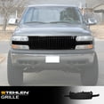 thumbnail image 2 of Stehlen 642167821168 Vertical Front Hood Bumper Grille - Black For 1999-2002 Chevy Silverado 1500 2500 / 2000-2006 Tahoe Suburban, 2 of 5