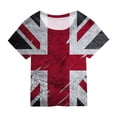 thumbnail image 2 of Gerichy Summer Short T-Shirts for Girls Boys 4th Of July Shirt Girls Tees Toddler Kids USA Flag Independence Day Patriotic Kids Short Sleeve T Shirt Tops, 2 of 3