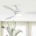 thumbnail image 3 of Electric Fans 52-Inch Ceiling Fan With Light And Remote,DC Motor,Dimmable LED Light,3 White ABS Blades,Ideal For Bedroom,Living Room,Kitchen,Ceiling Fans, 3 of 10