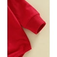 thumbnail image 6 of Bagilaanoe Newborn Baby Girl Boy Christmas Rompers Letter Print Long Sleeve Bodysuits 6M 12M 18M 24M Infant Casual One Piece Short Jumpsuit, 6 of 7