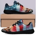 thumbnail image 3 of Memorial Day Remember And Honor American flag Shoes Sneakers Black Size 4.5, 3 of 7