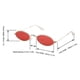 thumbnail image 4 of Rosvola Gafas de Sol ovaladas Gafas de Sol Femeninas, Gafas Opacas Gafas de Sol de Chica Caliente Gafas de Sol Catwoman Lentes(Gold Frame Red) Ecomeon no, 4 of 5