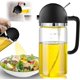 thumbnail image 1 of Pulverizador de aceite 2 en 1, botella pulverizadora de oliva, vaso pulverizador de aceite de cocina, dispensador de aceituna y vinagre con báscula, pulverizador de aceite de calidad alimentaria, 1 of 5