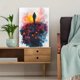 thumbnail image 5 of Qisvanset 12x16 Inch Easter Resurrection Canvas Wall Art, Jesus Watercolor Religious Quote Home Holiday Decor, 5 of 8