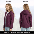 thumbnail image 2 of Arctix Women's River Rain Jacket, Plum, Large, 2 of 7