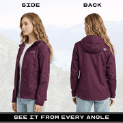 Arctix Women's River Rain Jacket, Plum, X-Large