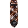 thumbnail image 5 of Scott Allan Collection Mens Tartan Plaid Necktie for Him | Standard Size Brown and Orange Classic Tie, 5 of 5