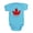 Turquoise, variant on CafePress - Red Maple Leaf - Cute Infant Bodysuit Baby Romper - Size Newborn - 24 Months