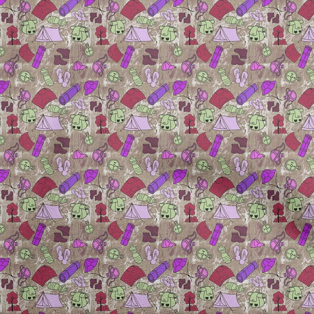 oneOone Polyester Spandex Brown Fabric Travel Craft Projects Decor Fabric Printed By The Yard 56 Inch Wide