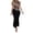 Black, variant on Wdgfv Women's Summer Casual Sleeveless A-Line Dress with Rhinestone Round Neck for Comfortable Daily Wear