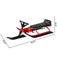 thumbnail image 3 of Yardi Yard Kids Snow Sled with Steering Wheel and Double Brakes Pull Rope-Red, Snow Sled for Kids with Padded Steering Wheel and Twin Breaks, 3 of 8