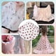 thumbnail image 5 of Tela de encaje de 2.2 yardas con estampado de fresas, tul de nailon, 63 pulgadas de ancho, ideal para velos, vestidos, tocados, manualidades, cortinas y decoración del hogar., 5 of 9