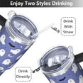 thumbnail image 5 of 40oz Halloween Stainless Steel Travel Mug, Insulated Tumbler with Handle & Straw for Fall Drinks, 5 of 7