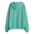 thumbnail image 5 of Basic Zip Up Hoodie for Women 2026 Trendy Casual Full Zipper Plain Cardigan Hooded Sweatshirt with Pockets Jacket Outerwear, 5 of 5