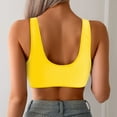 thumbnail image 7 of Yindaity Swim Tops Women Top Only Women Underwire Bikini Top Only Push Up Swim Top Bra Swimsuit Tops Padded Bathing Suit Top Push Up Swim Top(Yellow,XL), 7 of 7