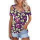 thumbnail image 2 of Camisas de Manga Corta para las Mujeres de Verano Sexy Frío Hombro Suéter Blusa Cuello en V Sólido, Ligero para Diario, 2 of 9