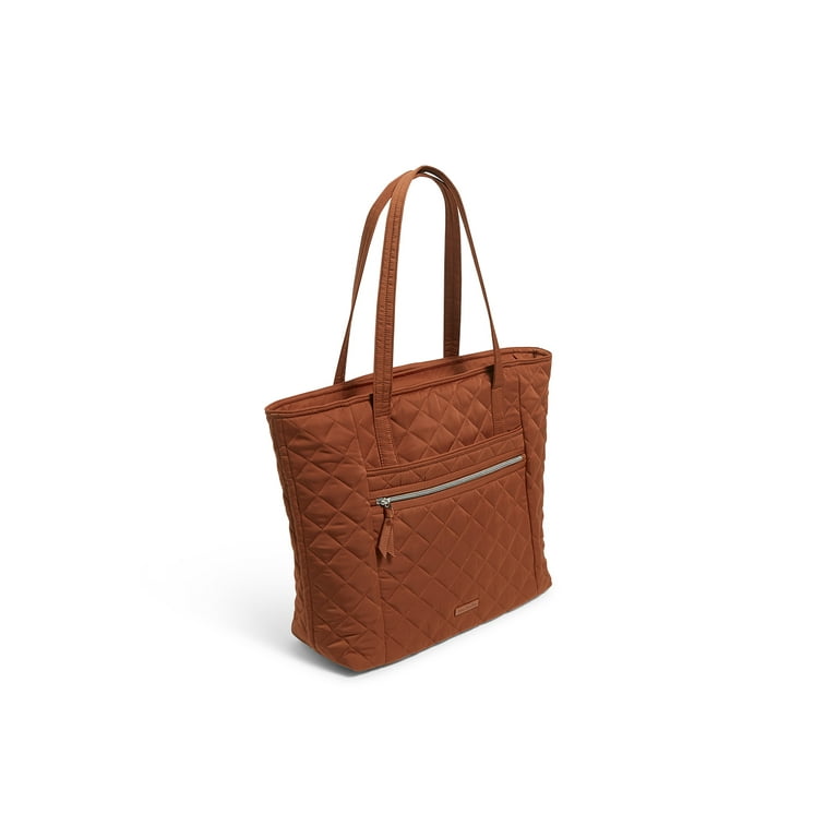 Vera Bradley Women s Performance Twill Vera Tote Bag Toasted Terracotta Walmart
