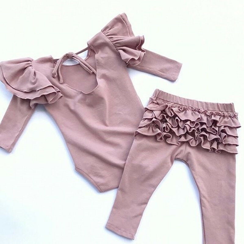 SUNSIOM Newborn Baby Girl Fly Sleeve 