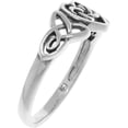 thumbnail image 3 of Sterling Silver Celtic Trinity Heart Ring, 3 of 4