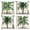 Tropical Leaves-3, variant on Dashan Tropical Palm Leaves Pillow Cover 16x16 Set of 4,Summer Botanical Cushion Cases for Couch Sofa Bed Home Decor