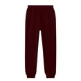 thumbnail image 6 of Womens Fleece 2 Piece Outfits Lounge Hoodie Sweatsuits Sets Oversized Sweatshirt Baggy Sweatpants Set W/Pockets Wine S, 6 of 7