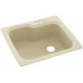 thumbnail image 1 of Swan Solid Surface Kitchen Sink (25" x 22") with 2 Faucet Holes, 1 of 1