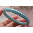 thumbnail image 4 of Icy Green Natural A JADE Jadeite Circle Bangle Bracelet 57 mm 702349 TN, 4 of 12