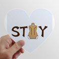 thumbnail image 1 of Place Driving Car Waiting Heart Vinyl Sticker Bicycle Bottle Decal, 1 of 3