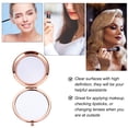 thumbnail image 2 of Milisten Compact Mirror Round Makeup Mirror Foldable Vanity Mirror Double-sided Mirror, 2 of 6