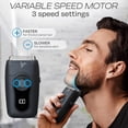 thumbnail image 4 of HUMMINGBIRD MK2 Afeitadora de lámina compacta: sin rasguños, sin cortes, sin quemaduras de afeitar, afeitadora facial para hombres, portátil USB C recargable, maquinilla de afeitar eléctrica con cabez, 4 of 5