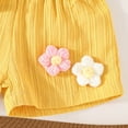 thumbnail image 5 of Toddler Baby Girl Clothes Summer Sleeveless Ruffle Top Casual Short Sets 2 Piece Outfits Trendy, 5 of 6
