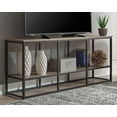 thumbnail image 2 of Signature Design by Ashley Contemporary Wadeworth 65" TV Stand  Brown/Black, 2 of 6