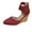 04 Brick Red, variant on Mary Jane Shoes Women,Velour Folk Straps Elegant Dance Ankle Heel Mary Jane Shoes for Parties Celebrations,Women Mary Jane Shoes,02 Black,6