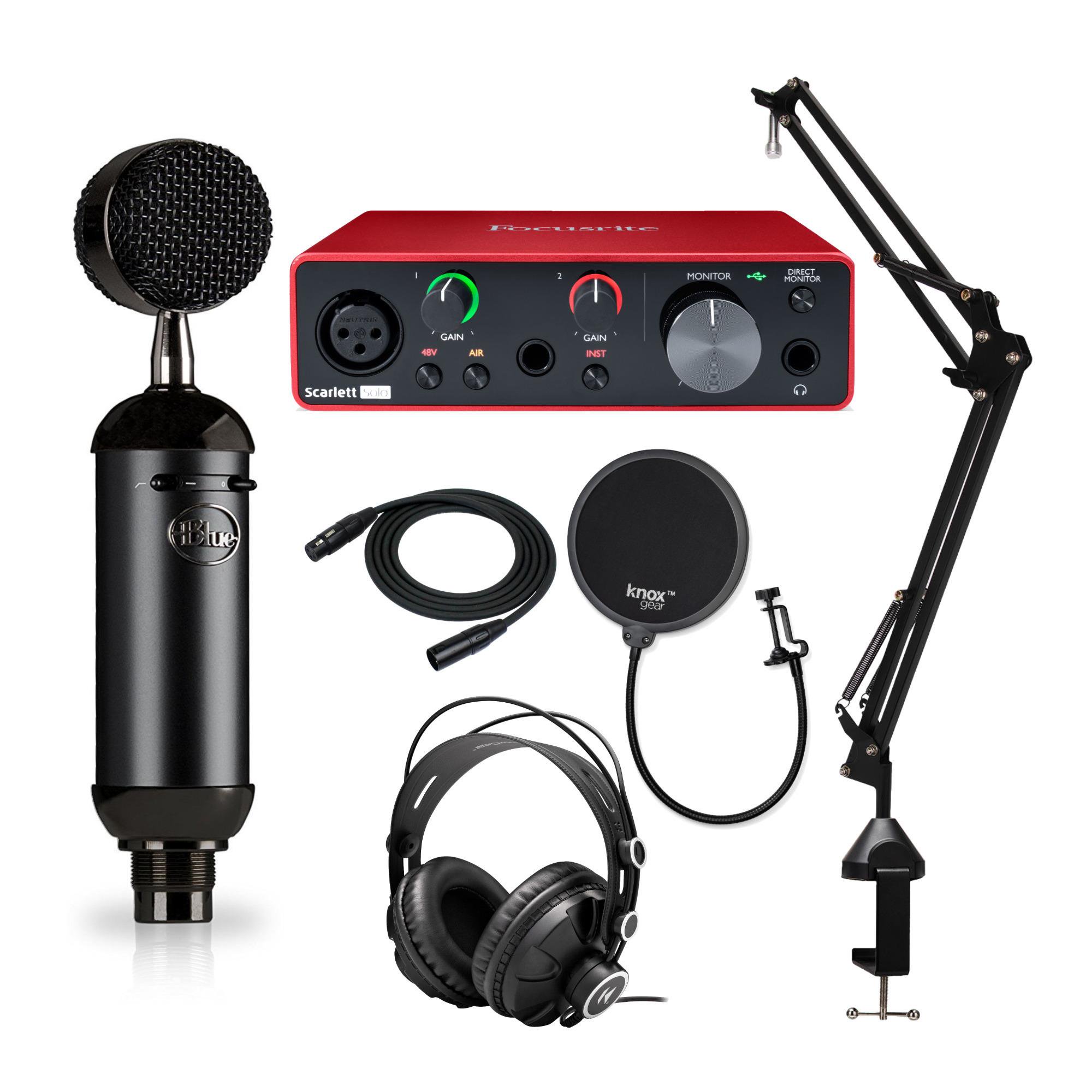 Blue Blackout Spark SL XLR Mic Bundle with Audio Interface