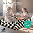 thumbnail image 4 of ODIKA 6' x 9' Machine Washable Non-Slip Area Rug, Geometric Maze High Traffic Rug, Beige, 247208, 4 of 7
