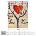 thumbnail image 4 of Orinice Bird Tree Love Warm Lightweight Blanket Soft Fleece Blankets for All Seasons - Decorative Throw Blanket for Living Rooms, Sofa, Office - Cow Gifts Blanket in Multiple Sizes 40x50in, 4 of 6