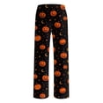 thumbnail image 3 of Afdoent Mens Halloween Pajama Pants Pumpkin Print Pajama Bottoms for Men Funny Pajamas Casual Lightweight Comfy Loungewear, 3 of 8