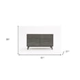 thumbnail image 3 of 51" Grey Wash Solid Wood Six Drawer Double Dresser, 3 of 10