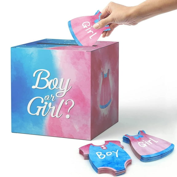 Baby Gender Reveal Ballot Box Gender Voting Game For Boys And Girls Baby Shower Games Party Decorations