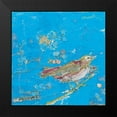 thumbnail image 2 of Day, Kellie 15x15 Black Modern Framed Museum Art Print Titled - Birds of a Feather v2 Blue, 2 of 5