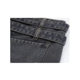 thumbnail image 3 of A-line High Waist With Belt Women Denim Skirts Summer New Retro Wash Female Blue Mini Skirt Vintage Streetwear Cozy Chic-Blue-M, 3 of 4