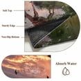 thumbnail image 4 of Deer Forest Round Rug 3.3ft Washable Circle Entryway Rugs Non Slip Modern Art Elk Trees Area Rug Indoor Floor Carpet for Bedroom Kitchen Living Room Home Office Dining Room Nursery, 4 of 7