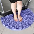 thumbnail image 5 of Alfombra de baño gruesa, suave, absorbente, antideslizante, peluda, para dormitorio, alfombrillas de baño de medio círculo, lavables, de secado rápido, para ducha, 5 of 5