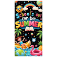 thumbnail image 3 of Bright Colors Summer Banner Cartoon Design School's Out Holiday Wallpaper for Beach Party Kids Celebration Indoor Decoration, 3 of 8